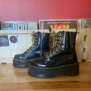 Jaden Leather Platform Dr. Martens